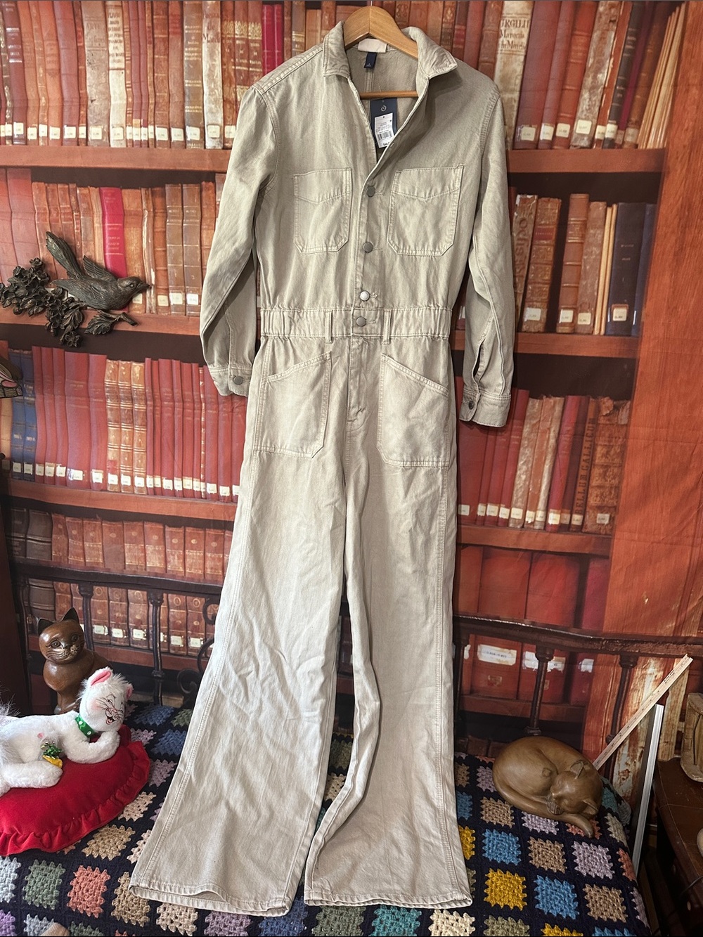 Universal Thread Utility Jumpsuit Coverall Wide Leg NWT Sz 8